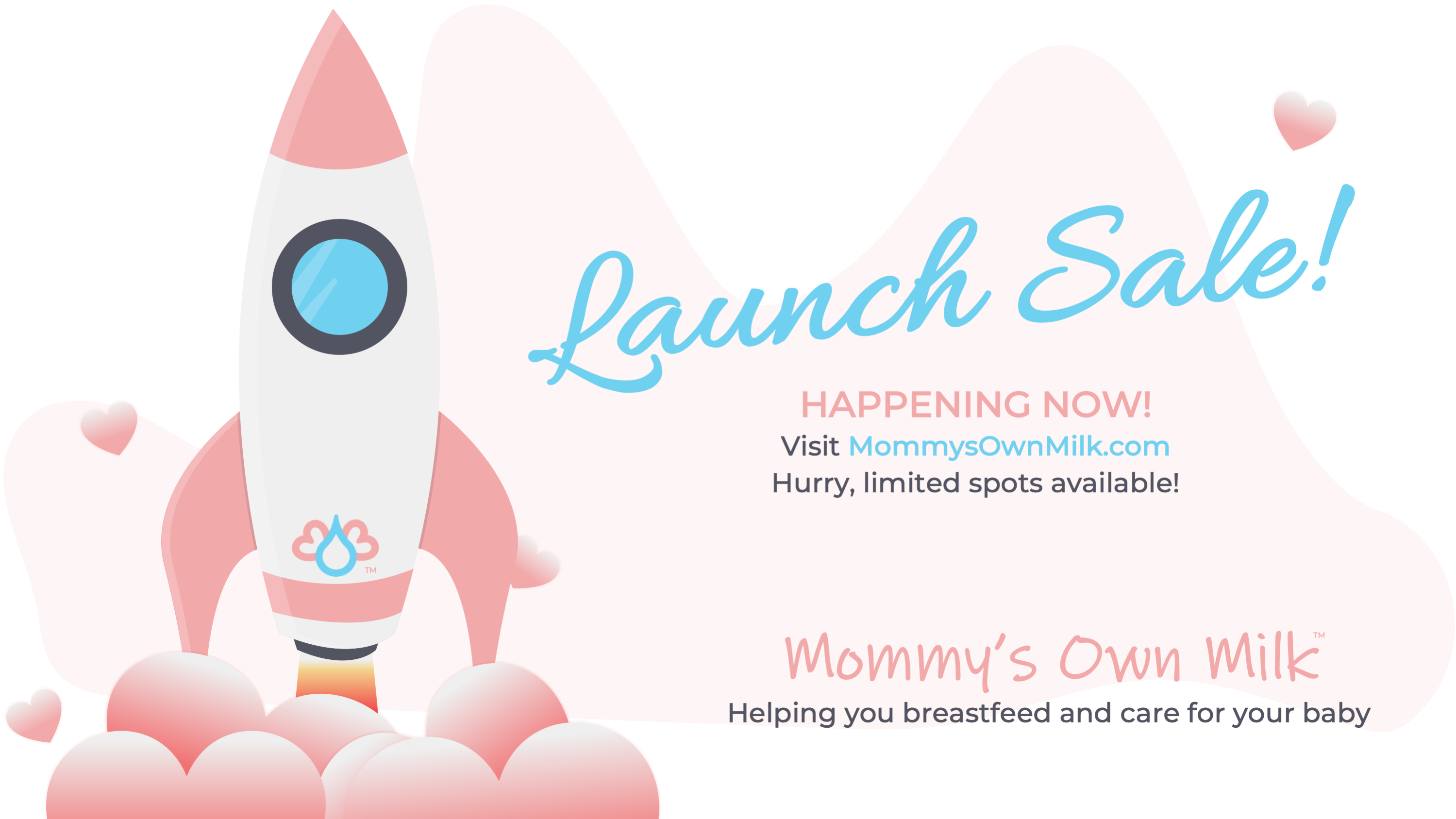 Mommy’s Own Milk launch sale! Helping families prepare for, breastfeed, pump, store their breast milk, bottle feed, and care for their babies.